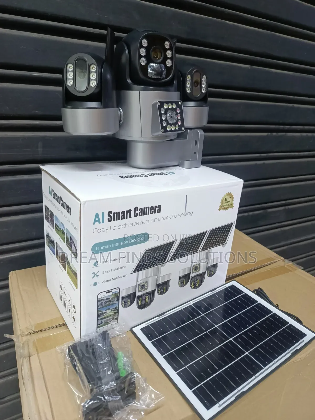 4G Solar AI Smart Camera – Triple Lens 10X Zoom Waterproof PTZ
