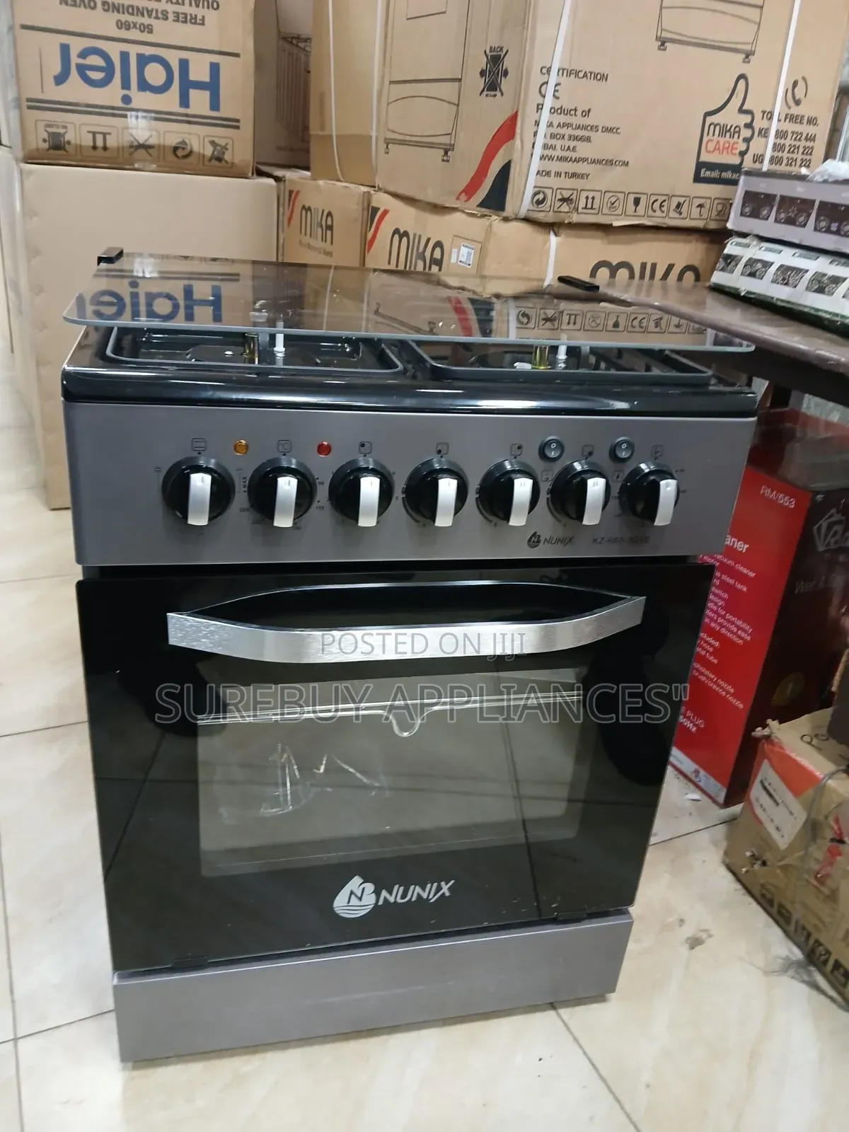 Nunix 60 by 60 Standing Cooker Electric Oven