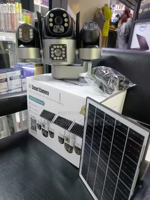 3-Lens Solar Powered 4G Outdoor Camera – Full Color Night Vision