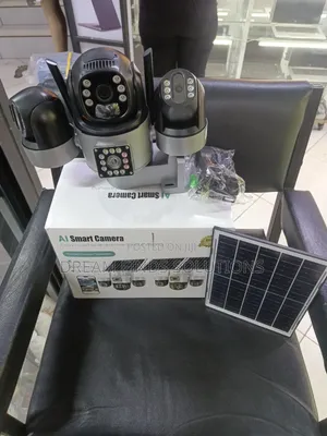 24/7 Home Protection Triple Lens Solar Camera With Live Phone Viewing!