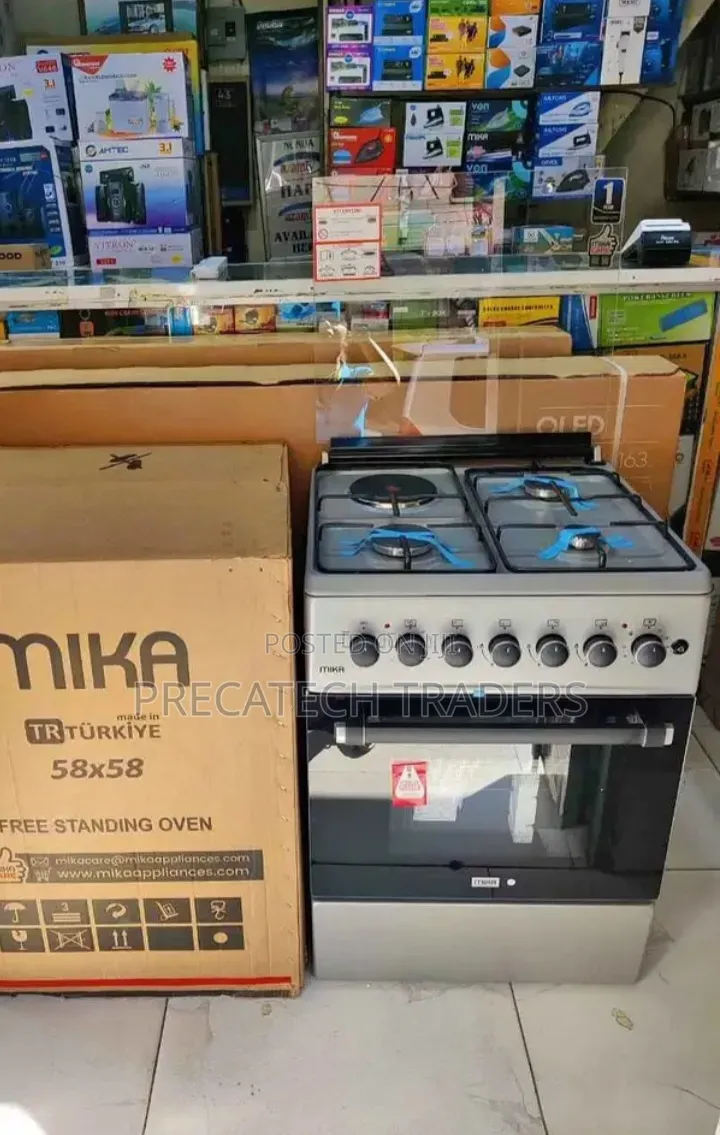 3+1 Mika 58x58 Freestanding Cooker – Electric Oven