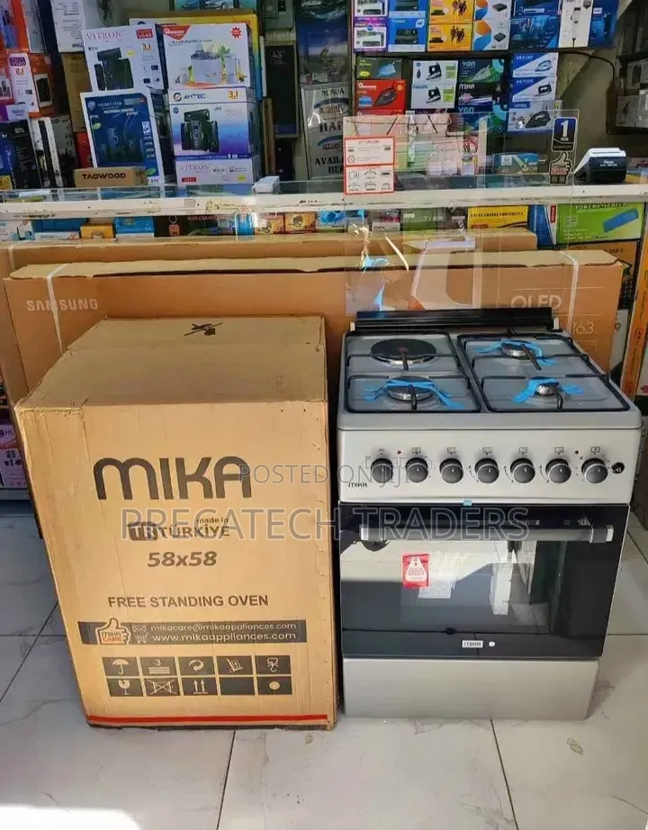 3+1 Mika 58x58 Freestanding Cooker – Electric Oven