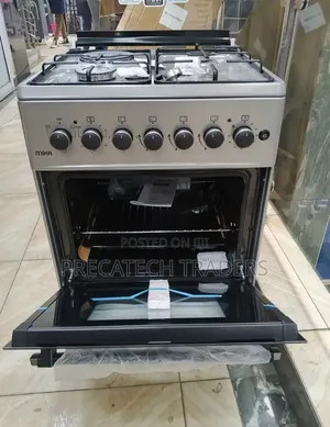 Silver Mika 3+1 Standing Cooker – Gas & Electric Oven