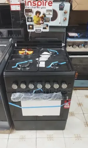 Black Mika 60x60 Standing Cooker – 3 Gas + 1 Electric