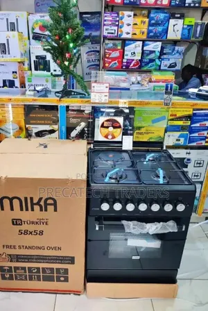 Black Mika 3 Gas + 1 Electric Cooker – Auto Ignition