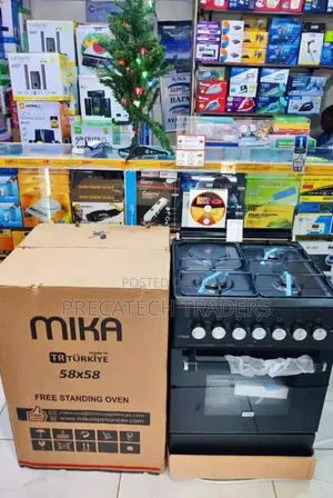 Black Mika 3 Gas + 1 Electric Cooker – Auto Ignition