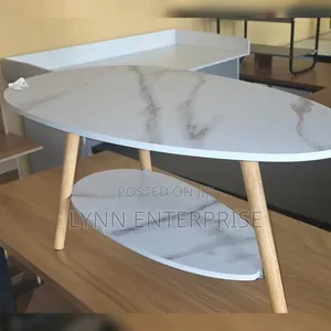 Executive MDF Marble Coffee Table/Bed Side