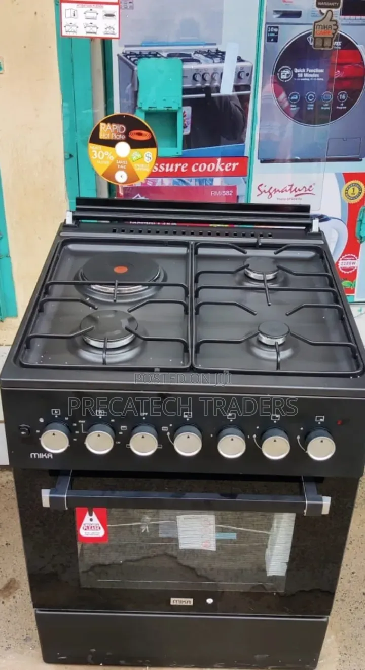 Mika 3+1 Standing Cooker 60x60 – Jet Burners & Rotisserie