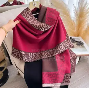 Soft, Reversible Colorblock Faux Cashmere Scarf/Shawl