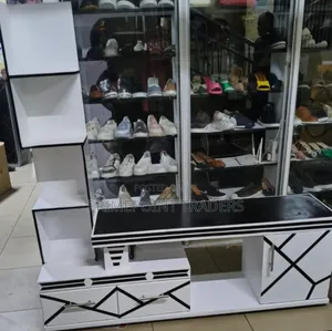 TV Stand With  LED Lights and Inbuilt Decor Stand