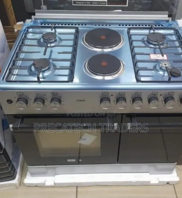 Mika 60x90 Standing Cooker – 4 Gas + 2 Rapid Electric Hotplates