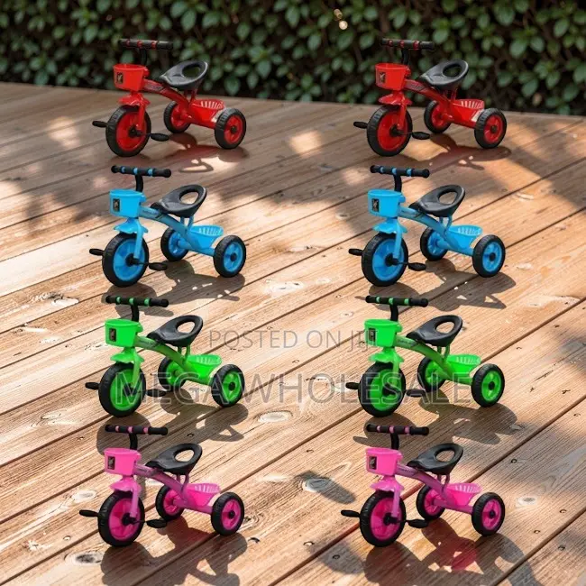 Light Weight Easy Grip Handlebars 1-3yrs Age 3 Wheels Kids Tricycles