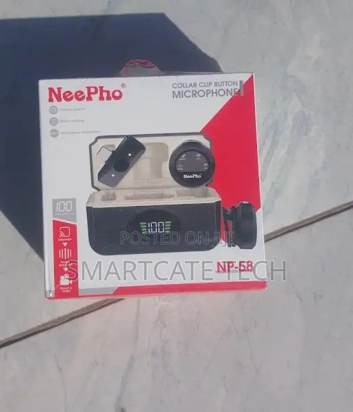 Neepho Np-58 Wireless Lavalier Microphone (2tx + 1rx) ,