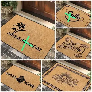 Rubber Bottom Door Entrance Mat  50*80cm