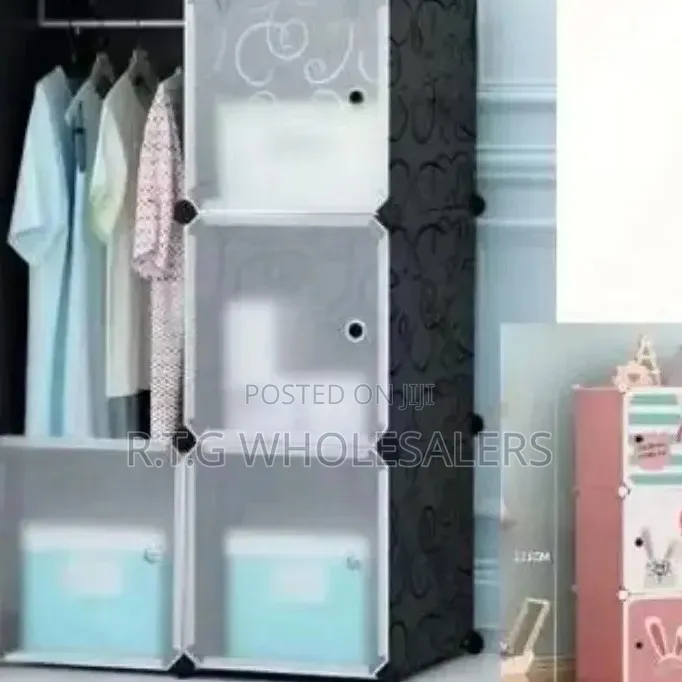 Portable 2- Column by 3 Plastic Wardrobes @ Available in Different