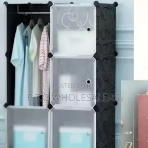 Portable 2- Column by 3 Plastic Wardrobes @ Available in Different