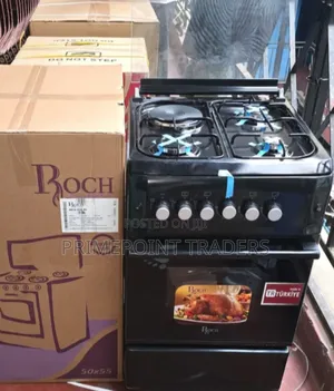 Turkey Roch Black 50×55 Standing Cooker – 3 Gas + 1 Electric