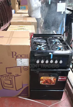 Black Roch 50×55 Cooker – 3 Gas + 1 Electric Hotplate
