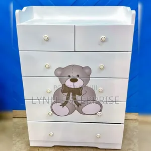 Decorated New Born Kids/Baby Chest of Drawers Cabinet