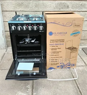 Glamstar Black 3+1 Cooker 50×55 – Stylish & Versatile