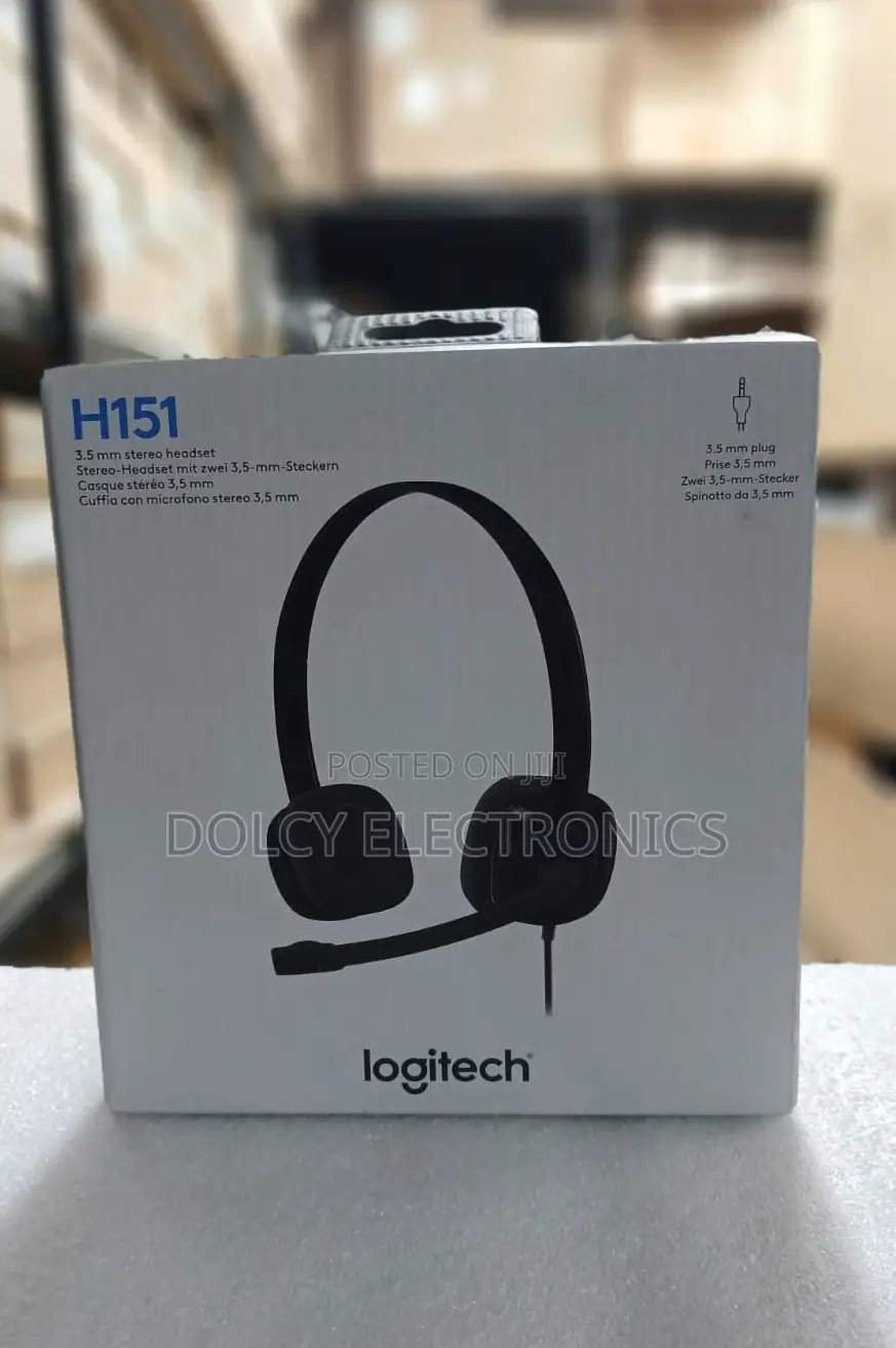 Logitech H151 Wired Stereo Headset With Nc Mic
