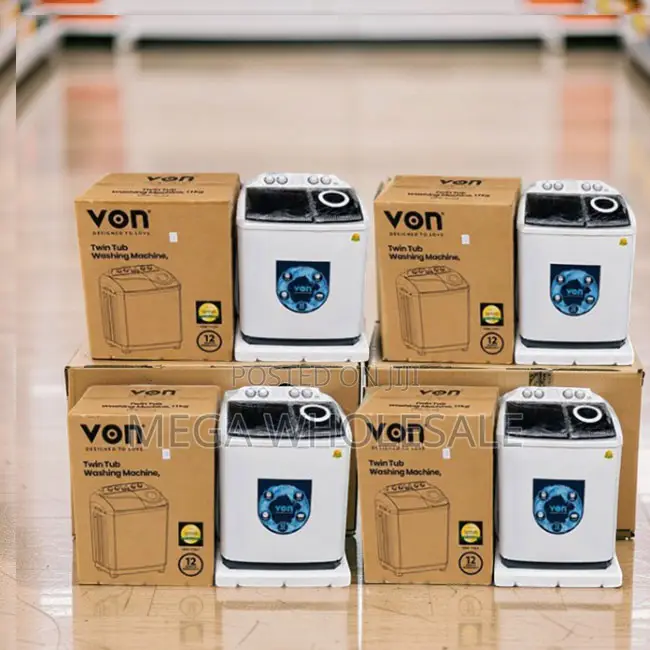 Factory Prices Easy Drain VON 10KG Twin Tub Washing Machines.