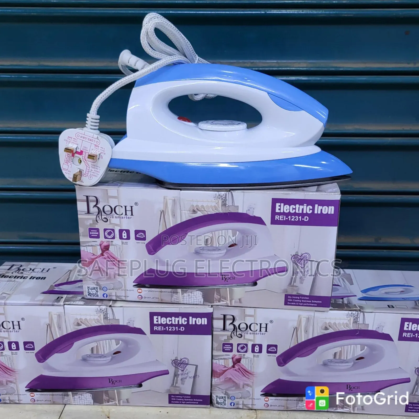 Roch Dry Iron Box – Compact & Convenient Clothes Iron