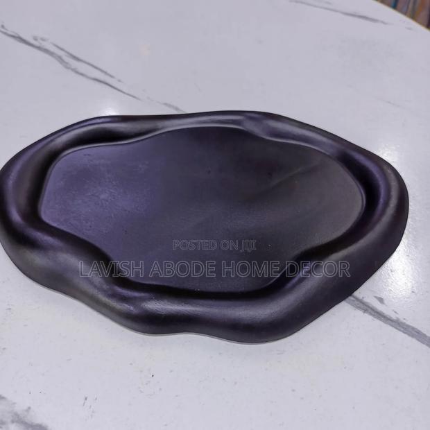 Black Decorative Cloud Tray – Elegant Home Décor Tray