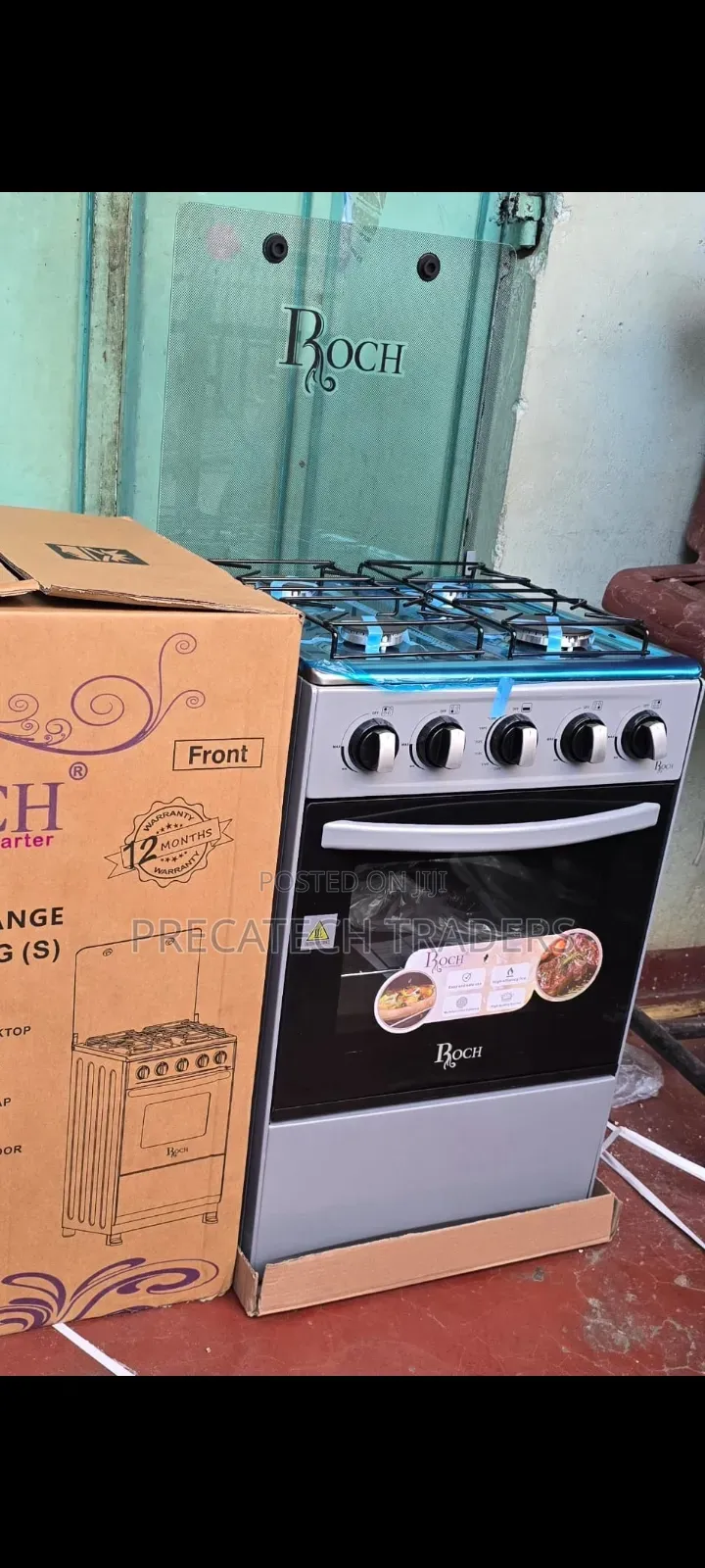 Roch Standing Cooker – 4 Gas Burners With Oven