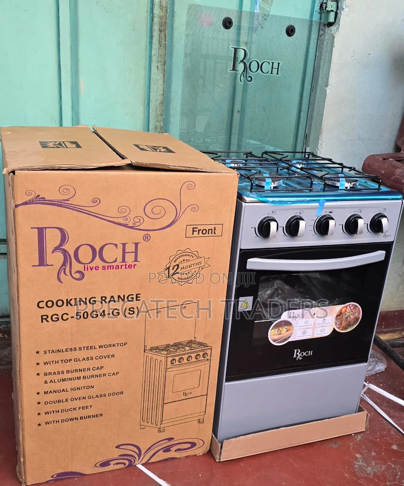 Roch Standing Cooker – 4 Gas Burners With Oven