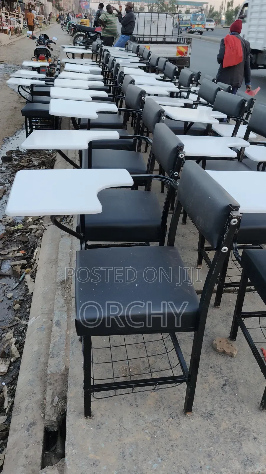 Black and White College Seats/ Lecture Seats