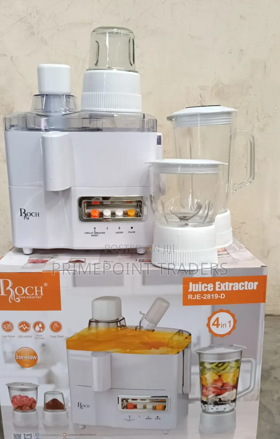 Roch 4-in-1 Multi-Function Juicer & Food Processor