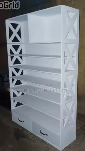 Executive Wooden  Shoes Rack With Drawers ,,
