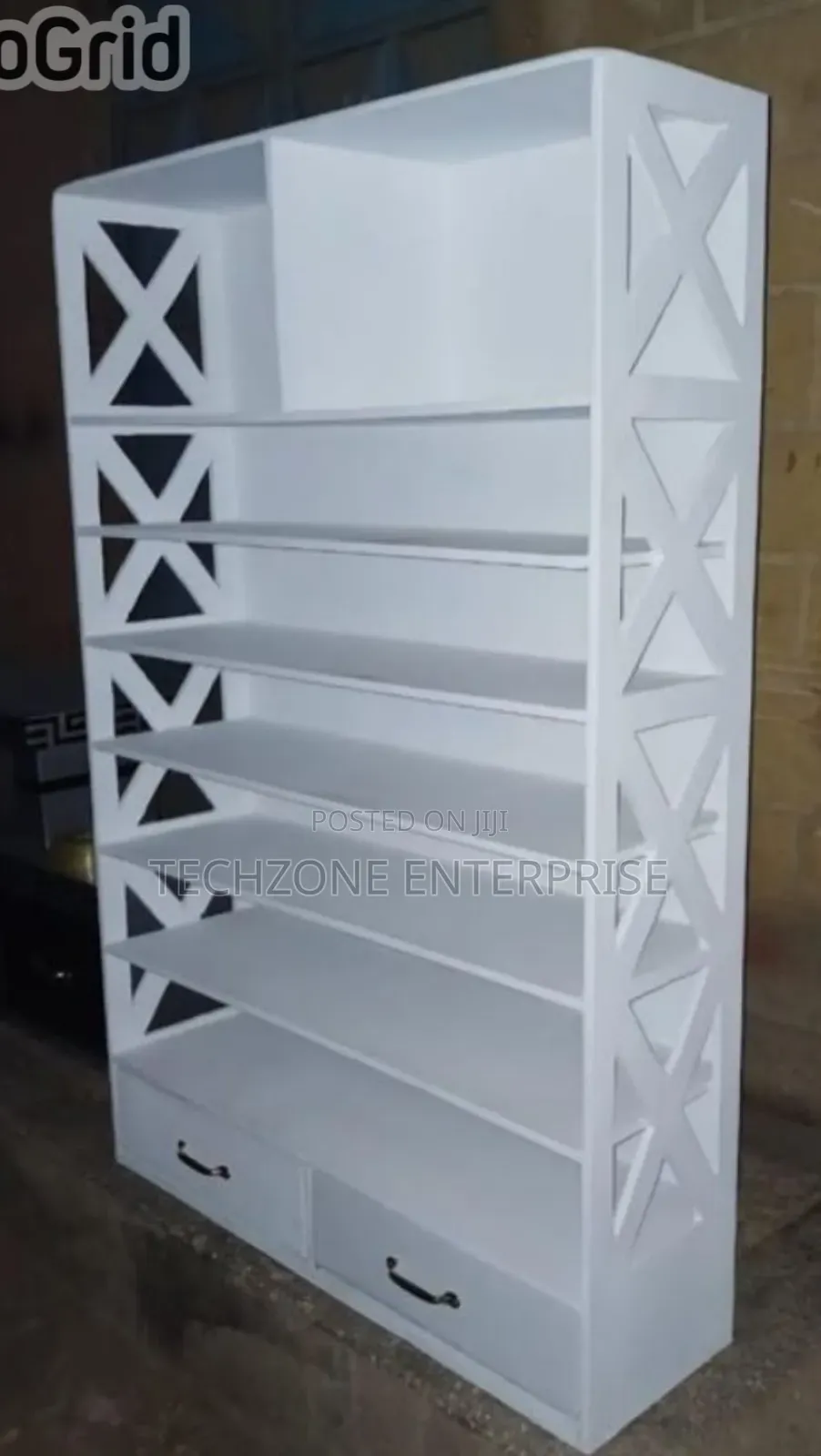 Executive Wooden  Shoes Rack With Drawers ,,
