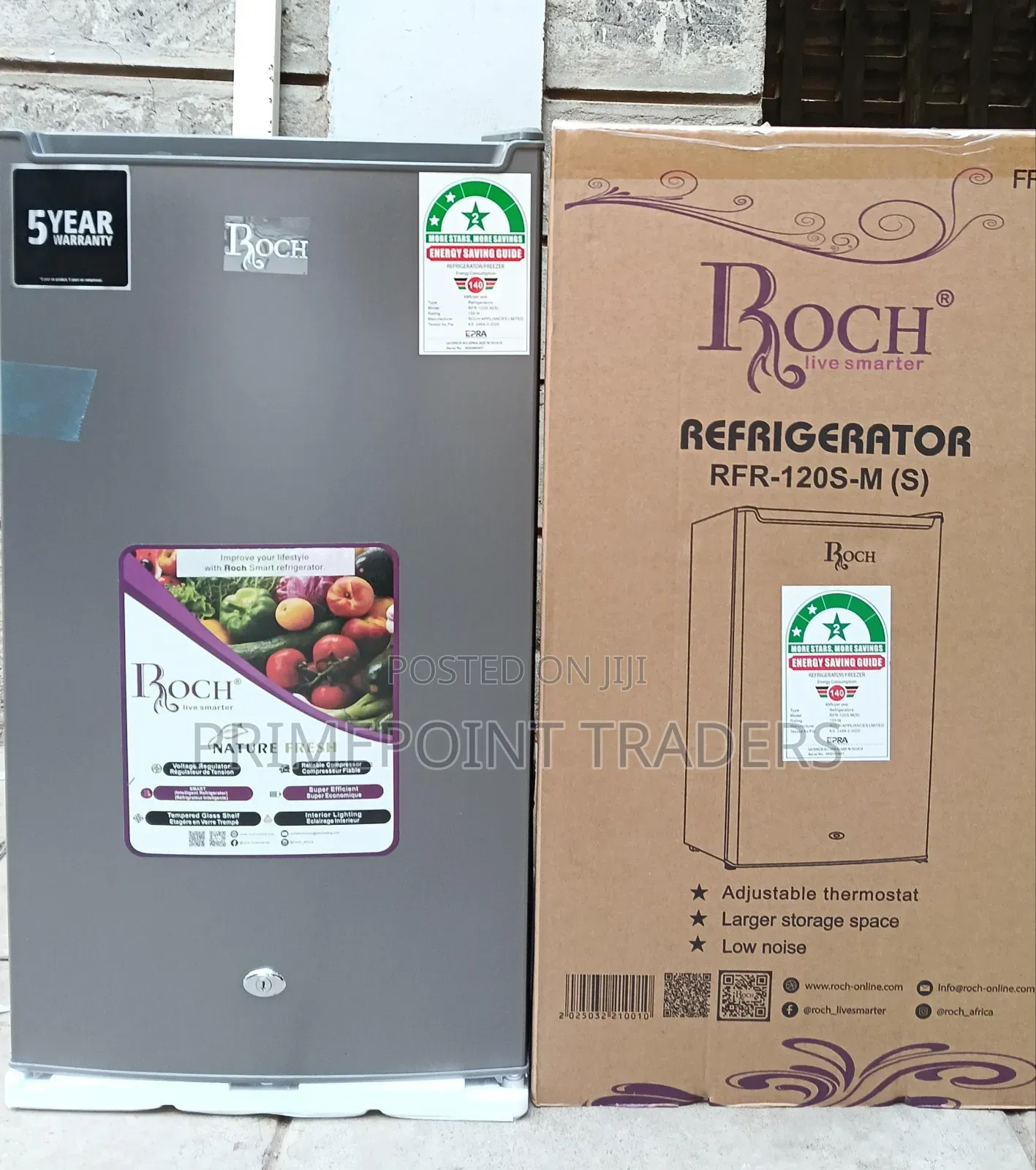 Roch RFR-120-S-M 90 Litres Refrigerator – Stylish & Space Saving