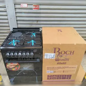 Roch Black Cooker Made in Turkey 60 ×60 Standing 3+1 Cooker