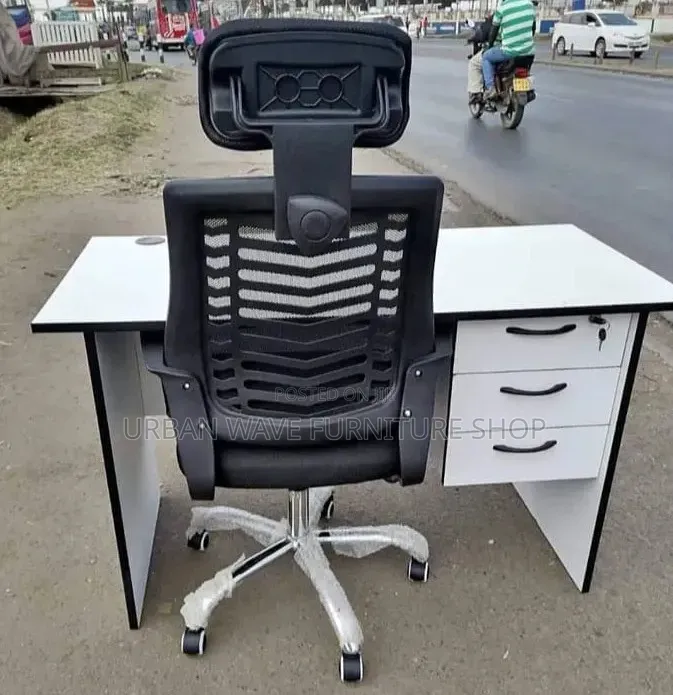 Combo Headrest Chair and Strong Study Desk