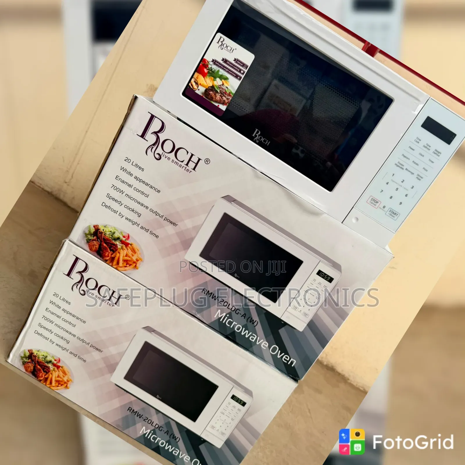 Roch 20L Digital Microwave Oven – Modern Kitchen Microwave