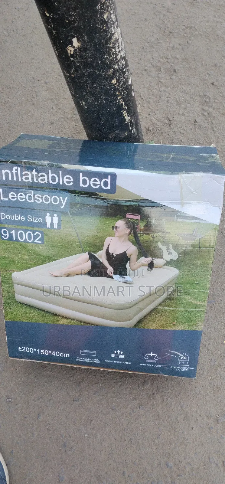 Queen Size Inflatable Mattress 5×6 With Built in Pump