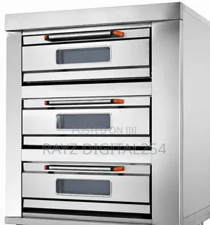 Commercial Electric Oven 3 Deck 6 Trays