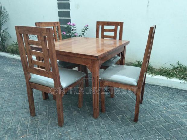 Brown 4 Seater Dining Table - thumbnail 2