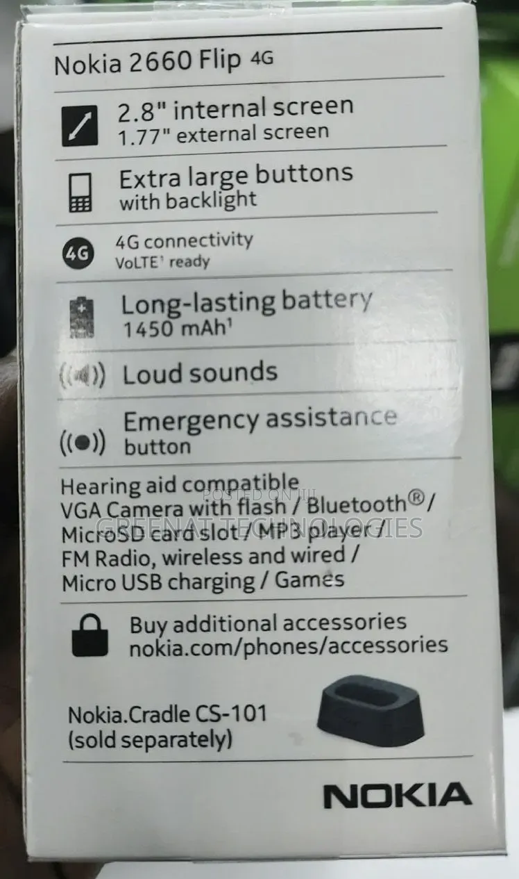 New Nokia 2660 Flip Black