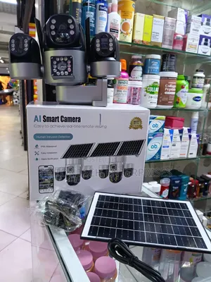 Triple-Lens 4K Solar Security CCTV Camera