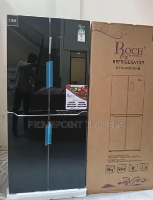 Roch 421L Four-Door Glass Refrigerator – Modern & Premium Design