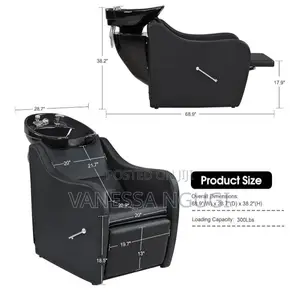 BarberPub Backwash Shampoo Station Chair