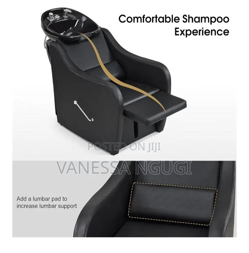 BarberPub Backwash Shampoo Station Chair