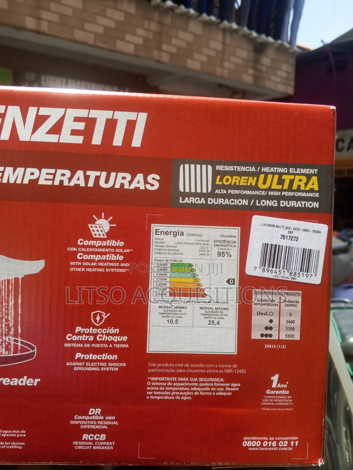 Lorenzetti Loren Shower Multitemperaturas 5500W 220V