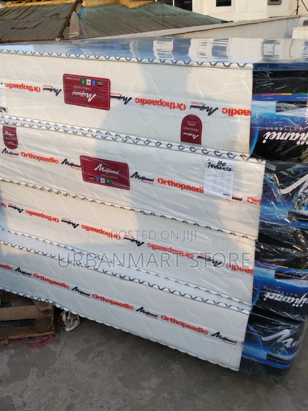 White Brand New Premium 5x6 Orthopedic Pocket Spring Mattress, 10 Inch