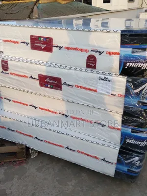 White Brand New Premium 5x6 Orthopedic Pocket Spring Mattress, 10 Inch