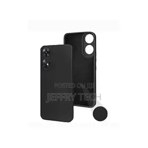 Silicon Back Case for Oppo A18 - Black